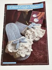 Annie's Classic Crochet Slippers For Adult & Children Crochet Pattern