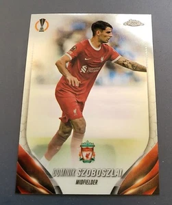 TOPPS CHROME UCC 23-24, DOMINIK SZOBOSZLAI, FC LIVERPOOL, BASE - Picture 1 of 1