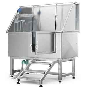 50"Professional Stainless Steel 304 Dog Bathing Station Dog Grooming Tub w/Steps - Picture 1 of 15