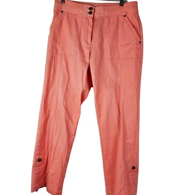 Ruby Rd Women's Ankle Pants Size 8 Coral Cotton Outdoor - Image 1 of 4