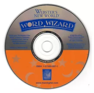 Webster's New World: Word Wizard (Ages 5-9) (PC-CD, 1998) - NEW CD in SLEEVE - Picture 1 of 3
