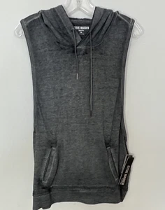NWT Steve Madden Active Dropped Armhole w/ Back Cutout Hoodie Black / Gray Sz XL - Picture 1 of 19