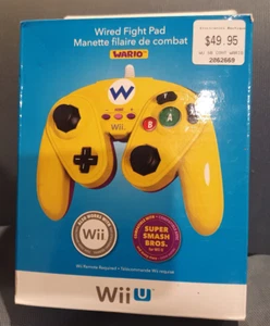 Wii/Wii U, Wired Fight Pad, Wario Version, For Super Smash Bros. BNIB - Picture 1 of 2