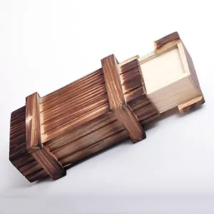 Pequeña Caja Mágica Secreta Madera Cerebro Teaser Rompecabezas - Cajón Oculto Único 10 cm - Imagen 1 de 4