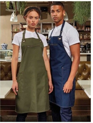 GREMBIULE CUCINA  PETTORINA  UOMO DONNA BAR CHEF  BARBECUE - Immagine 1 di 4