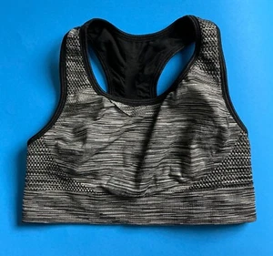 LADIES SMALL SIZE BLACK PULL OVER SPORTS BRA - Picture 1 of 3