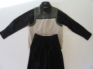 Youth Boys 3pc Dress Outfit 8 Slim Black Shirt-Vest-Slacks Pants Church Set Lot - Picture 1 of 18