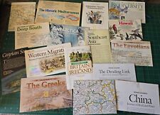 Vintage Collectible NATIONAL GEOGRAPHIC SOCIETY Maps x 16 Ephemera 1960's - 90's