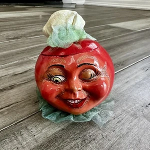 Caja Cabeza Tomate Tutsie Antropomórfico Colección Katherine Wayne Kleski - Imagen 1 de 12