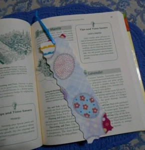Bookmark EGG or EASTER Fabric or Cloth Handmade Turquoise Ribbon - Picture 1 of 3
