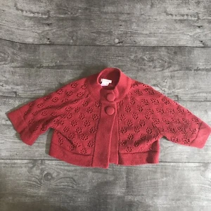 Girl’s Xhilaration Red Knit Shrug Sweater Small Christmas Holiday - Picture 1 of 5