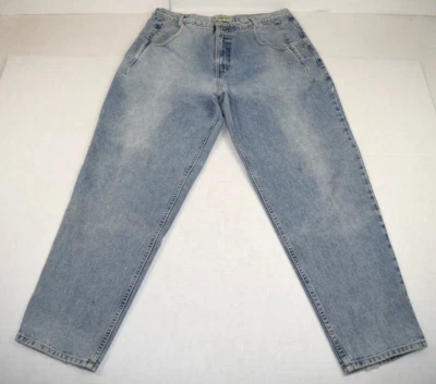 Vintage Guess Jeans Size W36 L29 90s Pale Blue Fade Zip Second Button Removed - Image 1 of 4