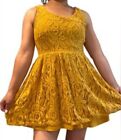 Anthropologie Moulinette Soeurs Lace Overlay Summer Dress Size Small Euc