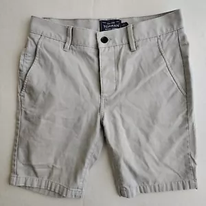 Pantalones Cortos Chinos Topman Hombre Gris Claro Abotonados 100% Algodón Talla 30 - Imagen 1 de 19