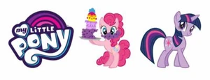 My Little Pony Edible Icing Logo Cake Decor - Picture 1 of 1