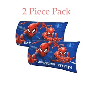 Marvel Spider Man Kids Pillowcase Standard Size 20 x 30 Inch - 2 Piece Only - Picture 1 of 2