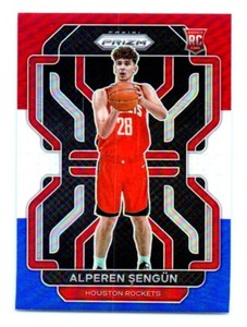 2021-22 Panini Prizm Red White Blue Alperen Sengun Rookie Houston Rockets #318