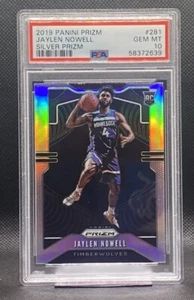 💎 JAYLEN NOWELL SILVER RC 2019-20 Panini Prizm PSA 10 Gem Timberwolves Qty - Picture 1 of 2