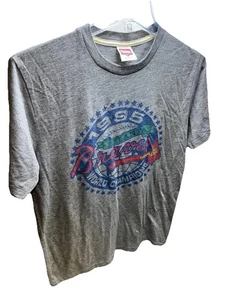 Vintage Hommage Atlanta Braves World Series Champs 1995 Einzelnaht T-Shirt Small - Bild 1 von 7