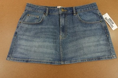 Minifalda Urban Outfitters BDG para mujer grande mediana lavada Onna Denim nueva con etiquetas Foto 1 de 4