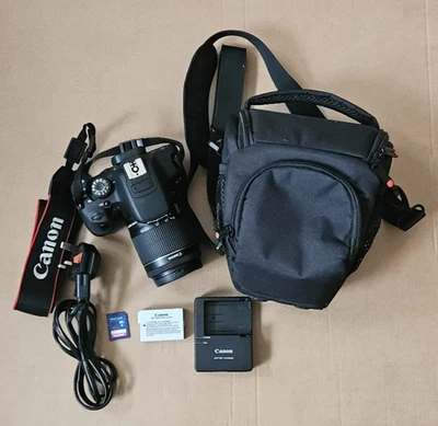 Canon EOS 700D Digital DSLR Camera Bundle + 18-55mm IS Lens + 16GB Card + Bag — 第 1/4 张图片