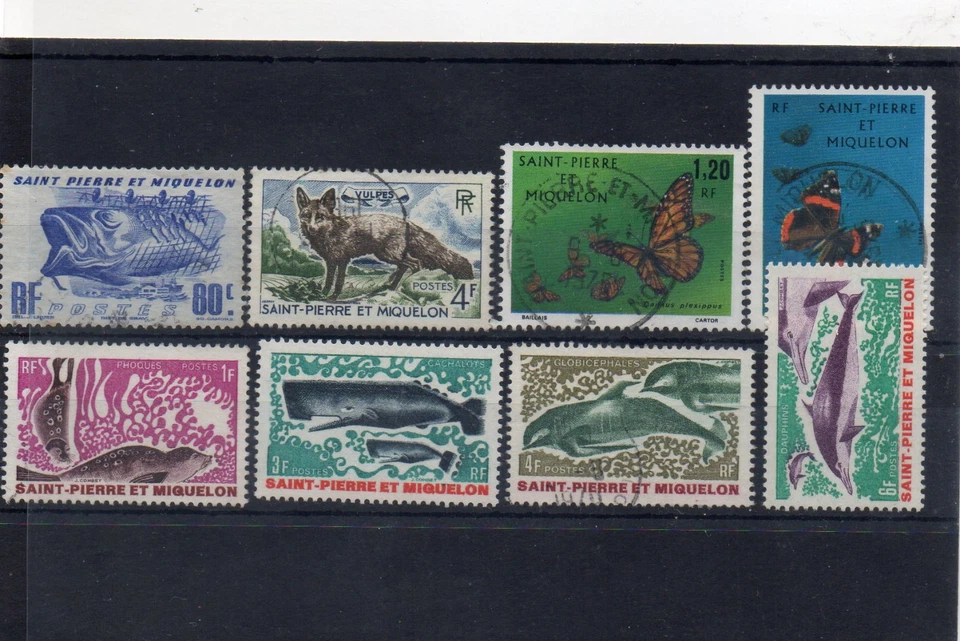 SAINT PIERRE & MIQUELON - Lot de 8 valeurs- FAUNE. - Photo 1/1