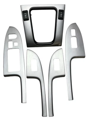 Juego de molduras de interruptor de ventana plateado Honda Accord 2003-2007 con bisel de cambio asiento térmico Foto 1 de 4