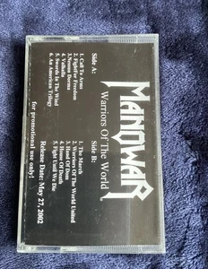 MANOWAR WARRIORS OF THE WORLD CASSETTE TAPE - Imagen 1 de 3