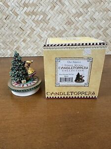 Our America Debbie Mumm Candle Topper "Elinor Decorates the Tree" Holiday Decor