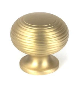 From The Anvil 50932 Satin Brass Beehive Cabinet Knob 40mm - Picture 1 of 3