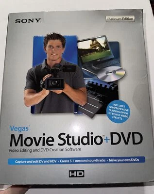 Sony Vegas Movie Studio + DVD Platinum Edition New Sealed Box Complete - Image 1 of 3