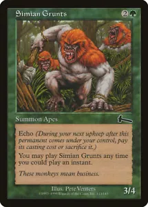 Magic the Gathering (mtg): ULG: Simian Grunts (x 4) - Picture 1 of 1