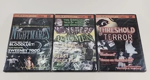 Horror Movie Lot-Monsters & Madness, Threshold of Terror, Nightmares-Double Feat - Picture 1 of 7