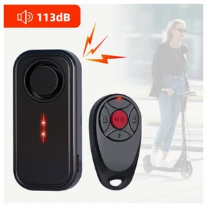 113dB Loud Wireless Bike Alarm with Remote for E-Bikes, Motorcycles, Scooter - Imagen 1 de 9