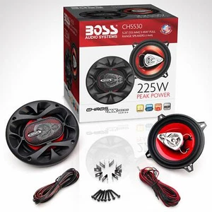 Altavoces De Audio Para Coche BOSS Rango Completo Fuerte Bocina Carro 5.25" 3WAY - Picture 1 of 5