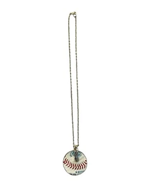 Baseball Necklace Artisan Personalized G Made Real Major League Craftsmanship Foto 1 de 4