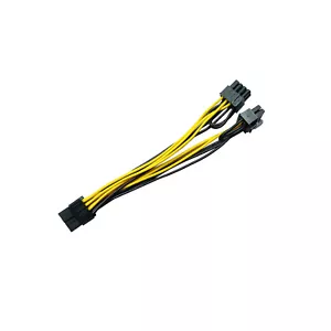 PCI-E 8 Pin to Dual 6/8pin PCIE PCI express GPU Power Adapter Splitter Cable lot - Picture 1 of 66