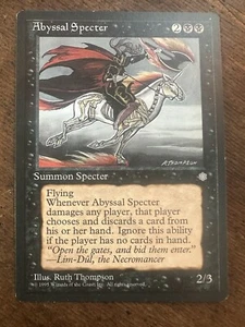 MTG Magic the Gathering Abyssal Specter (113/383) Ice Age LP - Picture 1 of 2