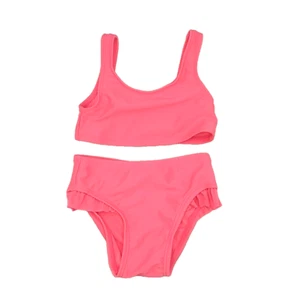 Costume da bagno Cat & Jack bikini bambina 12M rosa due pezzi bambino spiaggia protezione UV - Foto 1 di 10