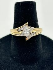 14K Yellow Gold 0.57 ctw. Marquise Solitaire Diamond Wedding Set Size 6