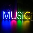 Music Neon Sign Lights For Game Room Bedroom Usb Powered With On Off Switch