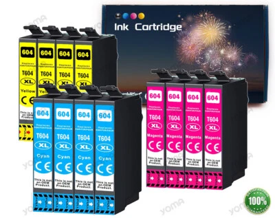 1-12er Patronen Kompatibel für Epson 604XL XP-2200 3200 4200 WF-2910 2930 2950 - Bild 1 von 4