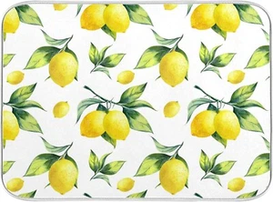 Lemon Dish Drying Mat Absorbent Reversible Drying Pad Dish Drainer Rack Mat f... - Picture 1 of 8