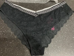 M&S Briefs Miami Brazilian 1 Pr Lace XL (20-22) Black BNWoT - Picture 1 of 1