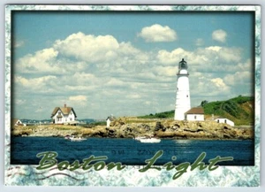 Postcard Little Brewster Island Boston Massachusetts Boston Light - Picture 1 of 2