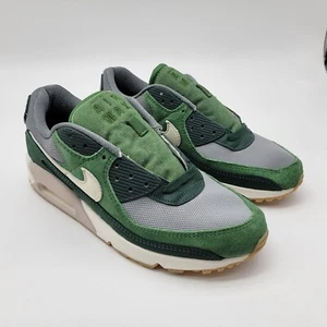 NEW Nike Air Max 90 PRM Pro Mens Sz 9 Green Olive Suede Ivory Shoes DH4621-300 - Picture 1 of 9