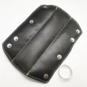 For Subaru Chrome Up Pipe Turbo Blanket Legacy Baja Sti Wrx Forester Black - Picture 1 of 8
