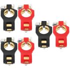  3 Pairs Wiring Clamp Battery Terminals Ends Clamps Pressing Line Card Storage