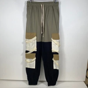 MNML Cargo Pants Size Medium Drawstring Pockets Tapered Jogger Adjustable - Imagen 1 de 10