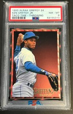 1993 ALRAK GRIFFEY 24 TACO TIME "THROWING" KEN GRIFFEY JR PSA 8 NM-MT 310